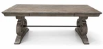 Sonoma 112 Inch Trestle Indoor Dining Table Solid Wood Rectangular Light Tone. Fixed Price $700.00.