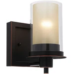 Oil Rubbed Bronze Juno Series 1 Light Bath & Wall Fixture: 73467. Fixed Price $43.95.