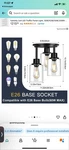 Rottogoon Semi Flush Mount Ceiling Light, 3-LIGHT Close Fixt.... Fixed Price $35.00.
