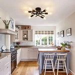 Asgyisa Semi Flush Mount Modern Ceiling Fixture 6 Lights Y-102 Black. Fixed Price $31.96.