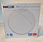 Nicor Lighting Series In. Surface Mount Led Downlight, 5000K -RSD611205KWH. Fixed Price $17.99.