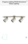 Progress Lighting P6160 Directional 3 Fixed Rail - Nickel. Fixed Price $70.00.