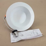 Elite REL637-950L-DIMTR-120-30K-90-W-WH Led Retrofit Downlight, 15W, 120V, 3000K. Fixed Price $24.99.