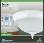 Globe Electric 6261201 Flush Ceiling Mount Light Fixtures 11". Fixed Price $14.99.