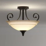 Hampton Bay Carina Semi Flush Mount Brand New #54145240. Fixed Price $56.41.