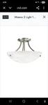 Miseno 9205177 FLSFL1002BN 2-LIGHT Semi Flush Mount Ceiling Fixture Brush Nickel. Fixed Price $29.40.