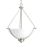 Progress Lighting Bravo Foyer Pendant Brushed Nickel Glass P3912-09. Fixed Price $69.99.