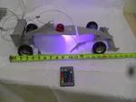 Rare Formula Car Design Pendant Hang Lamp Light MD3088-1 Laiting Remote Color. Fixed Price $750.00.