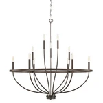 Capital Lighting 428501 Bronze Greyson 12-LIGHT 40"W Taper Candle Chandelier. Fixed Price $698.00.