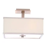 Menlo Park 13 In. 4-LIGHT Brushed Nickel Semi-flush Mount By Hampton Bay. Fixed Price $64.59.