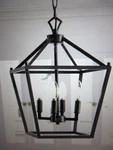 Jonathan Y Pagoda 12 In. 4-BULB Oil Rubbed Bronze Lantern Metal Led Pendant. Fixed Price $42.25.