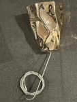 Lbl HS859 Freejack Zuri Mini Pendant Satin Nickle With Murano Glass Comes. Fixed Price $125.00.