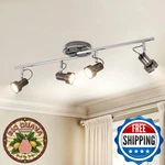 Depuley Modern Track Lighting Kit, 4-LIGHT Flush Mount Directional Lights. Fixed Price $62.62.