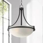 Black Pendant Chandelier 20" Modern Glass Bowl Fixture Dining Room House Foyer. Fixed Price $299.99.