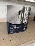 Hampton Bay Sutton Place 1-LIGHT Matte Black Pendant 65158. Fixed Price $24.79.