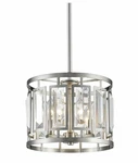 Z-lite Mersesse 6007-11BN Brushed Nickel 3-LIGHT 12" Cut Crystal Drum Chandelier. Fixed Price $128.97.