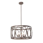 Chloe Lighting Navy Farmhouse 5 Antique Wood Finish Ceiling Pendant.... Fixed Price $264.36.