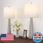 Lavish Home 30 Inch Table Lamps Set Of 2 Contemporary Hammered Glass Lights For. Fixed Price $141.23.