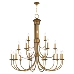 Livex Estate 21 Light Extra Large Chandelier, Antique Gold Leaf 42688-48. Fixed Price $1899.96.