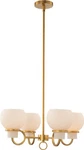 Ascher 4-LIGHT Winter Brass Chandelier Eurolux. Fixed Price $1279.00.
