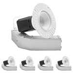 Luxrite 1" Led Trimless Spotlight, 5CCT, 12W, 38 1000LM, Dimmable Triac, 4PK. Fixed Price $274.99.