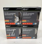 4PK Commercial Electric Ultra Slim In. Color Select Recessed Led Kit Nickel. Fixed Price $31.99.