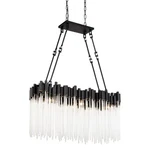 Varaluz 309N06 Matrix Light 37"W Linear Chandelier - Black. Fixed Price $1479.20.