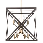 Trans Globe Lighting 71058 Ackerman 20"W Cage Pendant - Multicolor. Fixed Price $600.40.