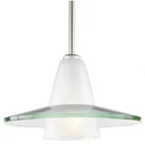 Progress Lighting 12" Wide Single Glass Pendant, P5011-09 Brushed Nickel. Fixed Price $163.89.