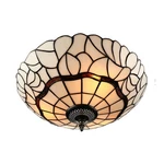 3-LIGHT Chloe Ceiling Fixtures Tiffany Stained Glass Mission Chandelier. Fixed Price $139.00.