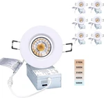 Popanu Canless Recessed Gimbal Downlight Rotatable Spotlight 5 Cct 4 Inch 8W. Fixed Price $49.99.