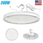 Kukuppo 200W Ufo Led High Bay Light 0-10V Dimmable Factory Warehouse Shop. Fixed Price $68.00.