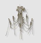 Crystorama Arcadia 12-LIGHT Antique Silver Chandelier. Fixed Price $637.49.