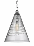 Murray Feiss P1445CH Elmore Pendant Light, Chrome Finish, Clear Glass New. Fixed Price $87.99.