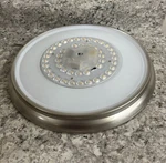 Hampton Bay Clifton 13IN Brushed Nickel Led Flush Mount Replacement Part Only. Fixed Price $15.00.