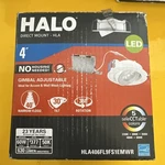 Halo 4" Direct Mount Led Gimbal Adjustable Recessed Light HLA406FL9FS1EMWR. Fixed Price $22.00.