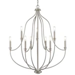 Millennium Lighting 98009 Senoia 33"W Pillar Candle Style - Nickel. Fixed Price $459.90.
