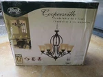 Chandelier Large 6 Light / Coopersville By Hunter For Foyer Dining Rooms. Fixed Price $245.00.