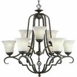 Espresso Finish 9 Melbourne Chandelier Progress Lighting P4061-84. Fixed Price $449.00.