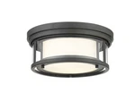 Bellevue ZCF41998 Sylvia Light 12"W Flush Mount Drum Ceiling - Bronze. Fixed Price $164.00.