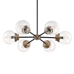 Nuvo Lighting 60/7126 Axis 30"W Chandelier - Black. Fixed Price $434.99.