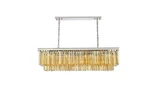 Elegant Lighting 1202D50-GT/RC Sydney 50"W Crystal Nickel. Fixed Price $2550.00.