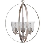 Craftmade 50233 Tyler Light 21"W Chandelier - Nickel. Fixed Price $206.57.