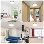 Energetic 13 Inch Dimmable Led Flush Mount Ceiling Light Fixture 2-PACK Black. Fixed Price $39.99.