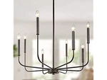 Laluz Chandelier, Dining Room Lighting Fixtures Hanging. Fixed Price $63.95.