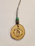 Rustic Burned Design "horse Life" Wood Slice Pendant Ornament Beads. Fixed Price $12.99.