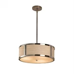 Justice Design Porcelina Tribeca PNA-9541-WAVE-CROM Chrome 18" Drum Pendant. Fixed Price $239.97.