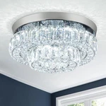 12 Inch Crystal Chandelier Led Ceiling Tier Flush Mount Light.... Fixed Price $83.48.