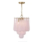 Crystorama Lighting Group OLL-6004 Ollie 14"W Pendant / Aged Brass. Fixed Price $225.94.