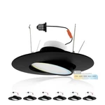 Nuwatt 6 Inch Pack Black Trim Retrofit Gimbal Led Recessed Downlight, High .... Fixed Price $164.90.